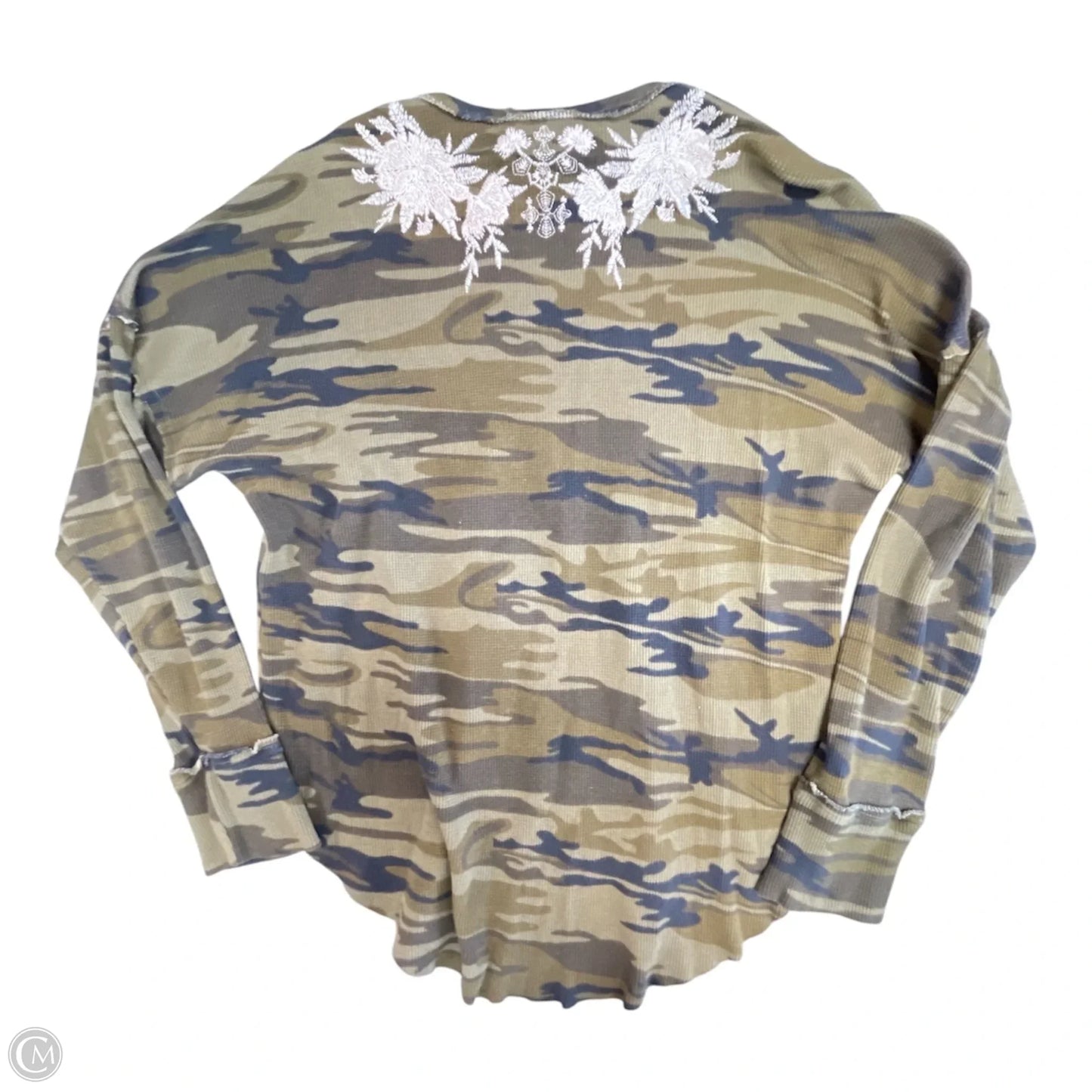 Top Long Sleeve Designer By Johnny Was In Camouflage Print, Size: Xl