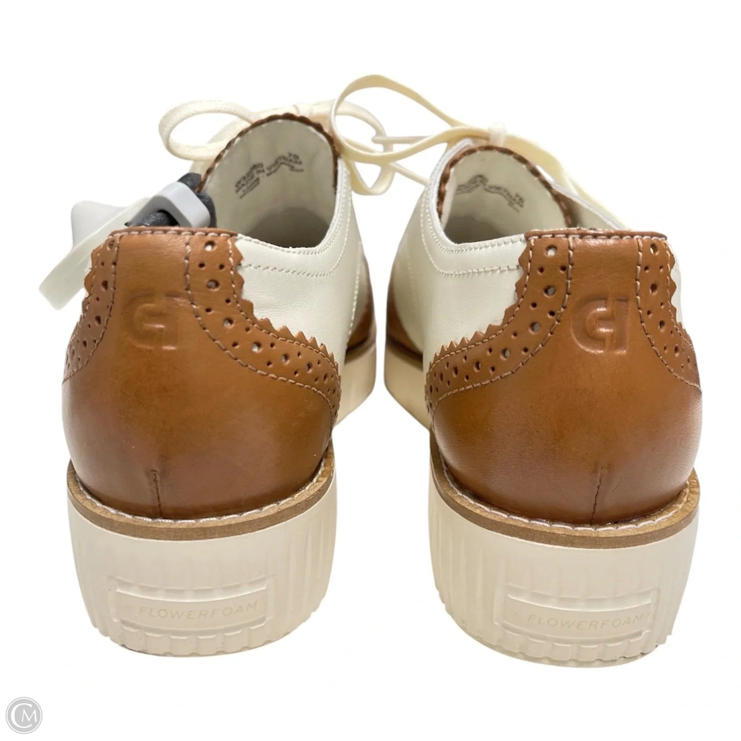 Shoes Flats By Cole-haan In Brown & Cream, Size: 7