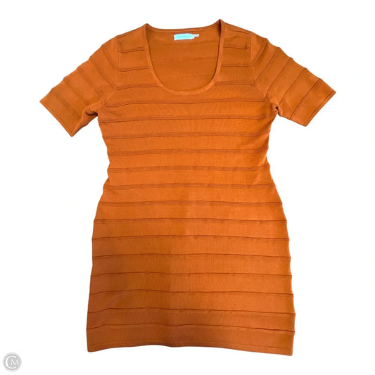 Dress Casual Short By Calvin Klein In Orange, Size: L