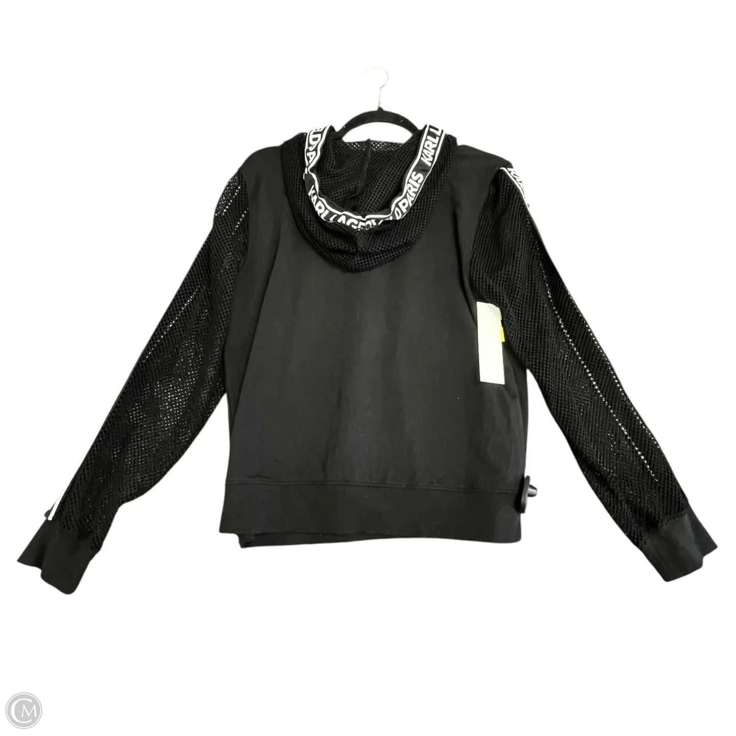 Sweatshirt Designer By Karl Lagerfeld In Black & White, Size: S