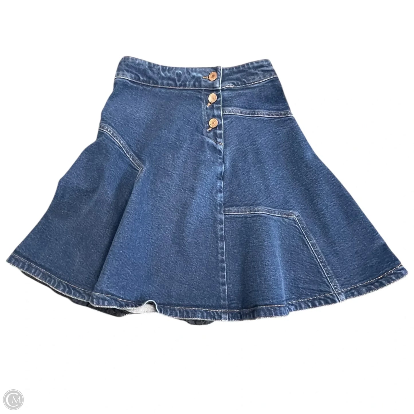Skirt Designer By See By Chloe In Blue Denim, Size: 4