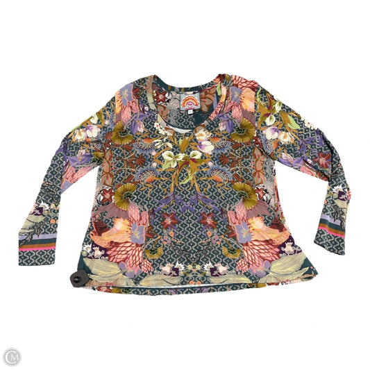 Top Long Sleeve Designer By Johnny Was In Multi-colored, Size: M