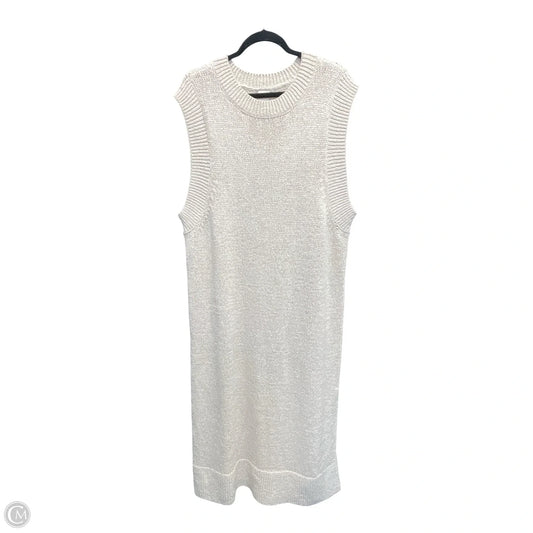 Dress Sweater By H&m In Cream, Size: Xl