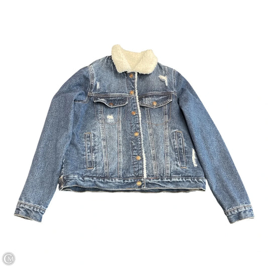Jacket Denim By Clothes Mentor In Blue Denim, Size: S