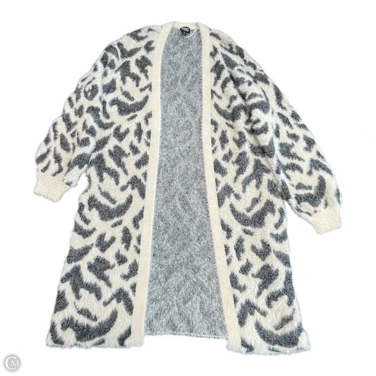 Sweater Cardigan By Inc In Animal Print, Size: M