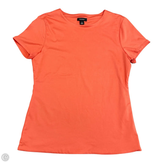 Top Short Sleeve By Halogen In Orange, Size: S