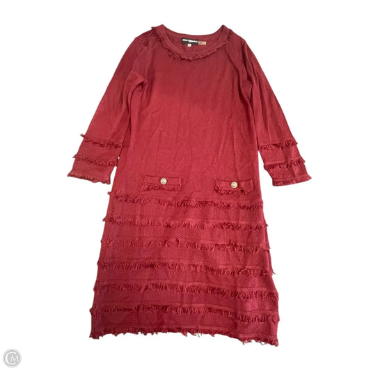 Dress Designer By Karl Lagerfeld In Maroon, Size: Xs