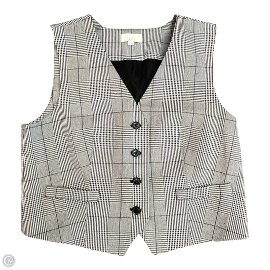 Vest Other By Loft In Plaid Pattern, Size: L