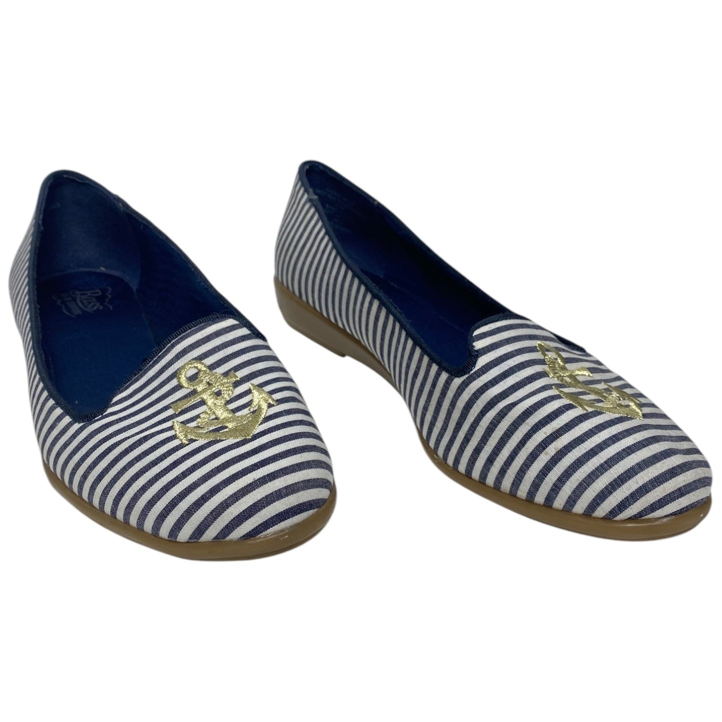 Shoes Flats By Bass In Striped Pattern, Size: 6.5