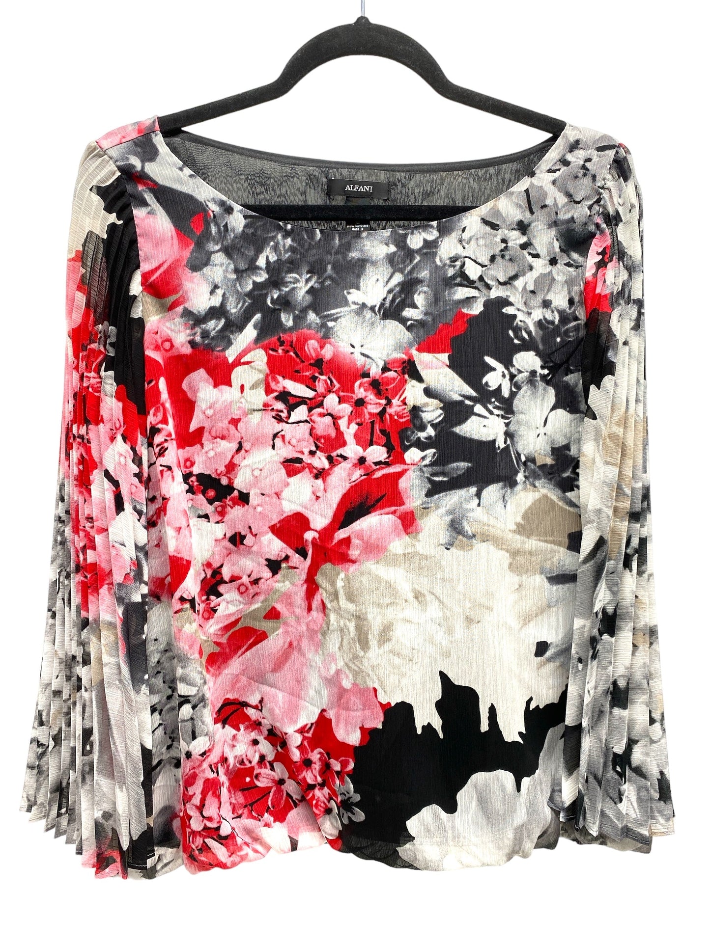 Top Long Sleeve By Alfani In Floral Print, Size: 12