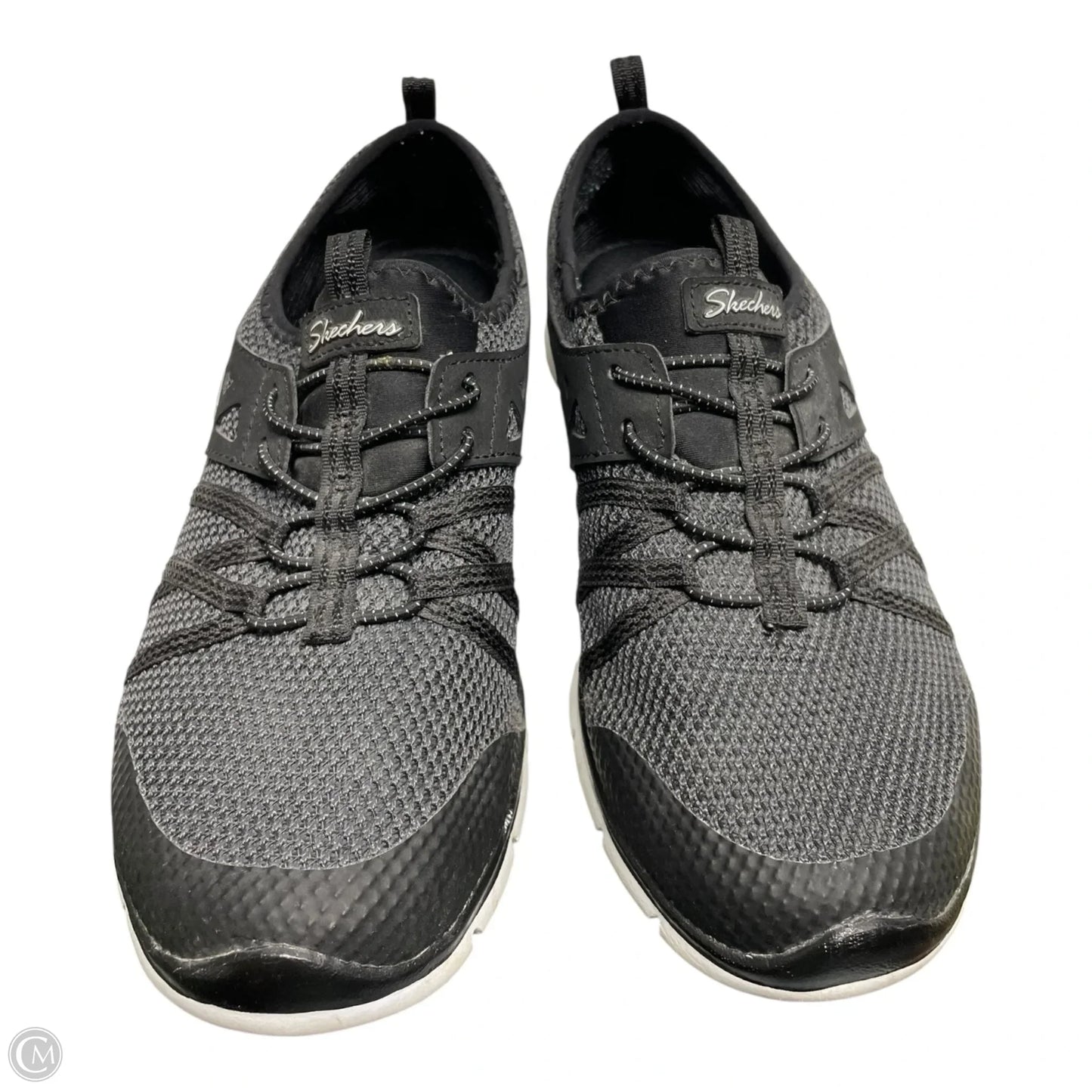 Shoes Sneakers By Skechers In Black & White, Size: 7