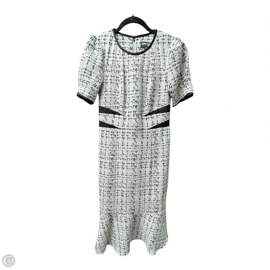 Dress Designer By Karl Lagerfeld In Black & White, Size: 2