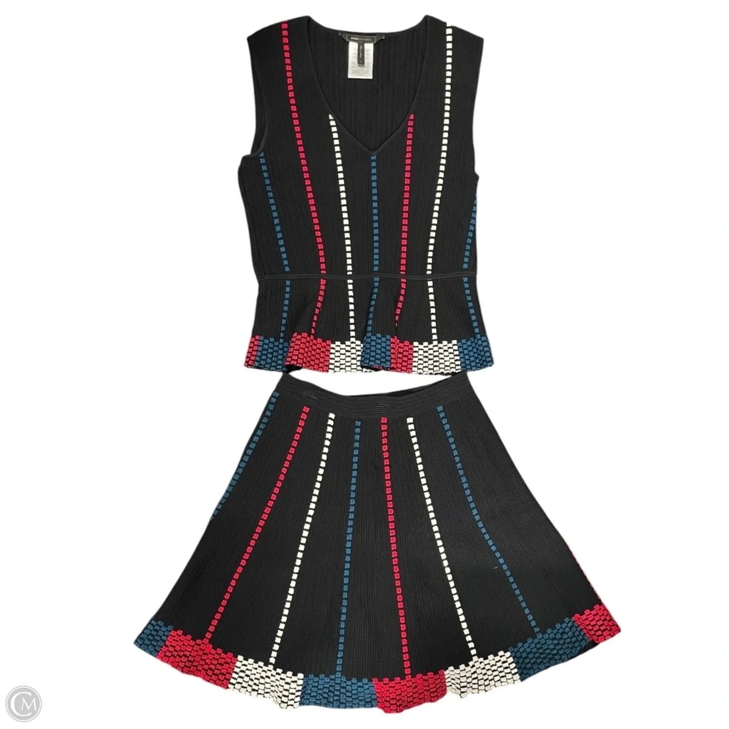 Skirt Set 2pc By Bcbgmaxazria In Multi-colored, Size: M