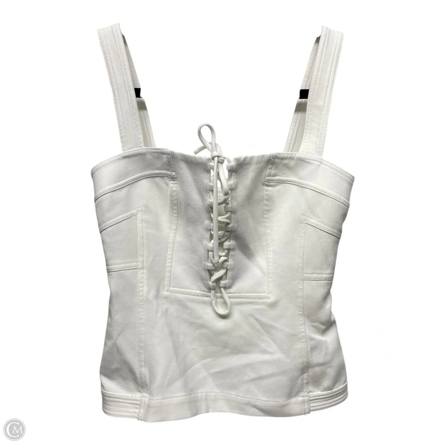 Top Sleeveless Designer By Diane Von Furstenberg In White, Size: 0