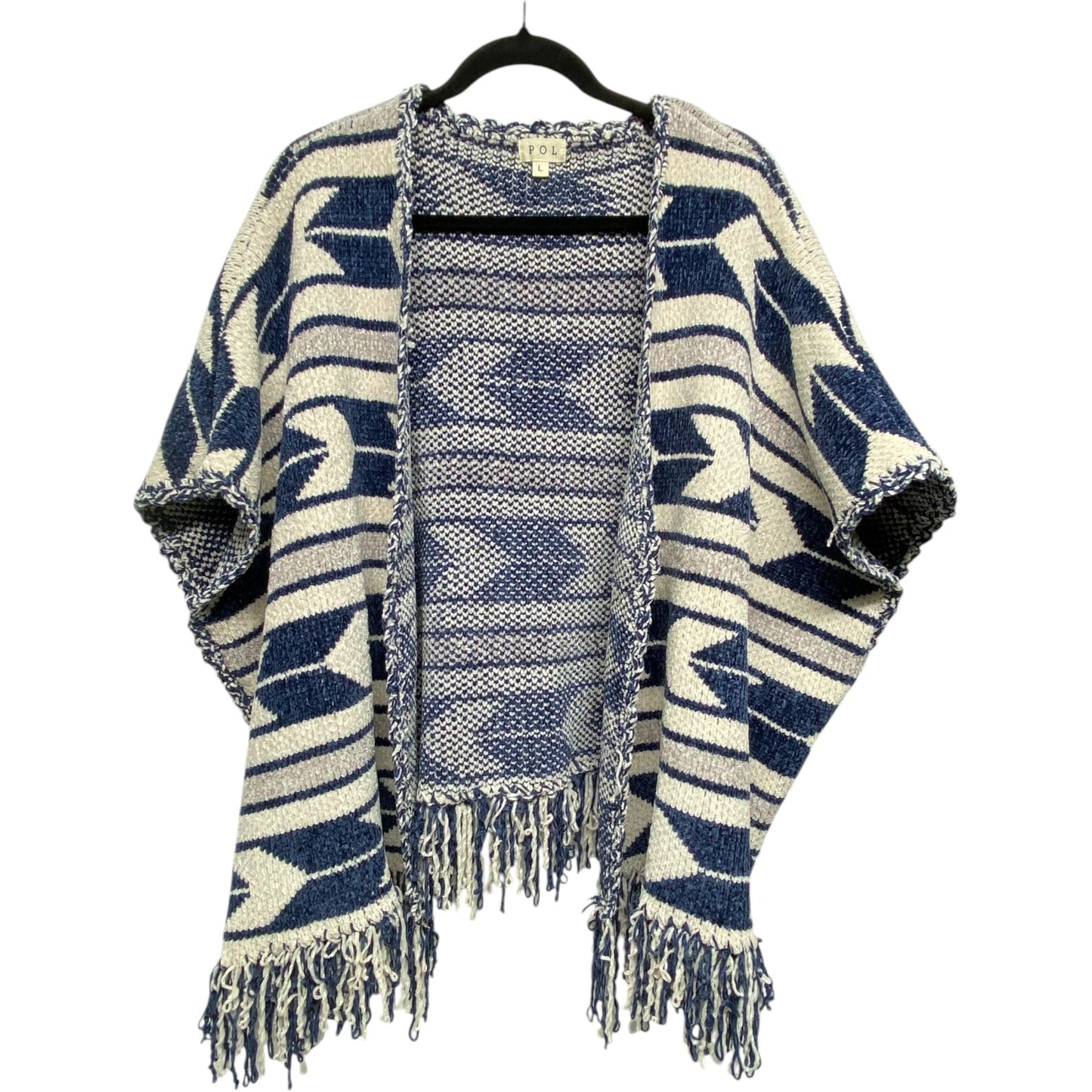 Cardigan By Pol In Blue & White, Size: L