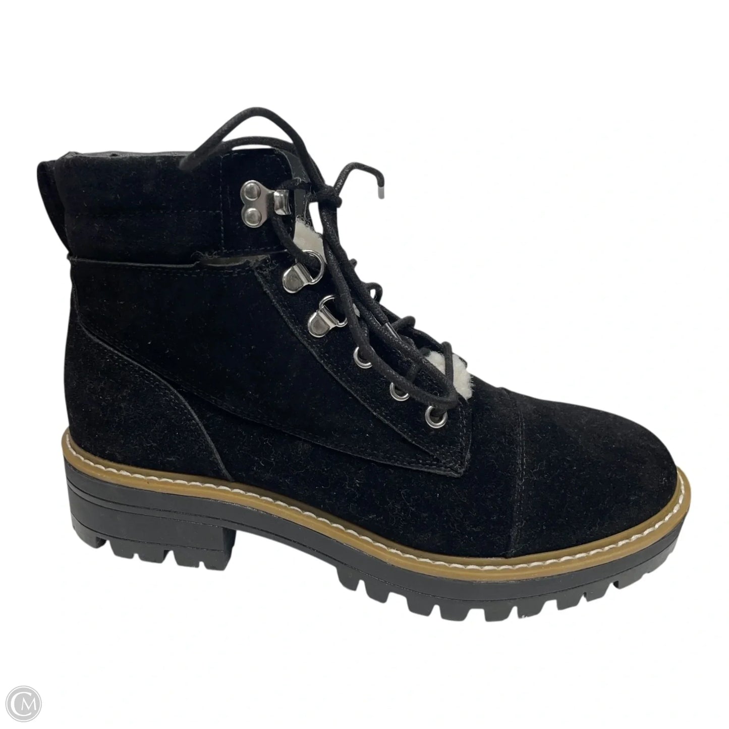 Boots Ankle Flats By Time And Tru In Black, Size: 9