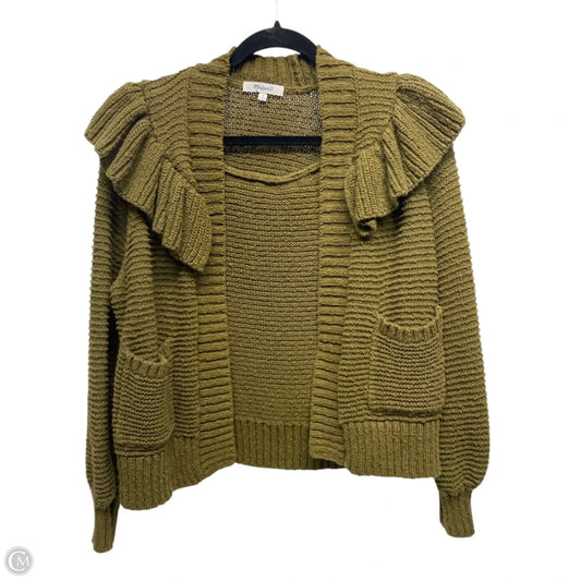 Sweater Cardigan By Madewell In Green, Size: M