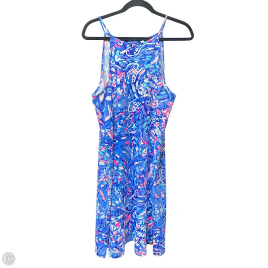 Dress Designer By Lilly Pulitzer In Blue & White, Size: L
