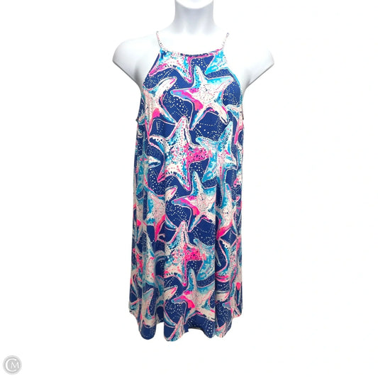 Dress Designer By Lilly Pulitzer In Blue & Pink, Size: M