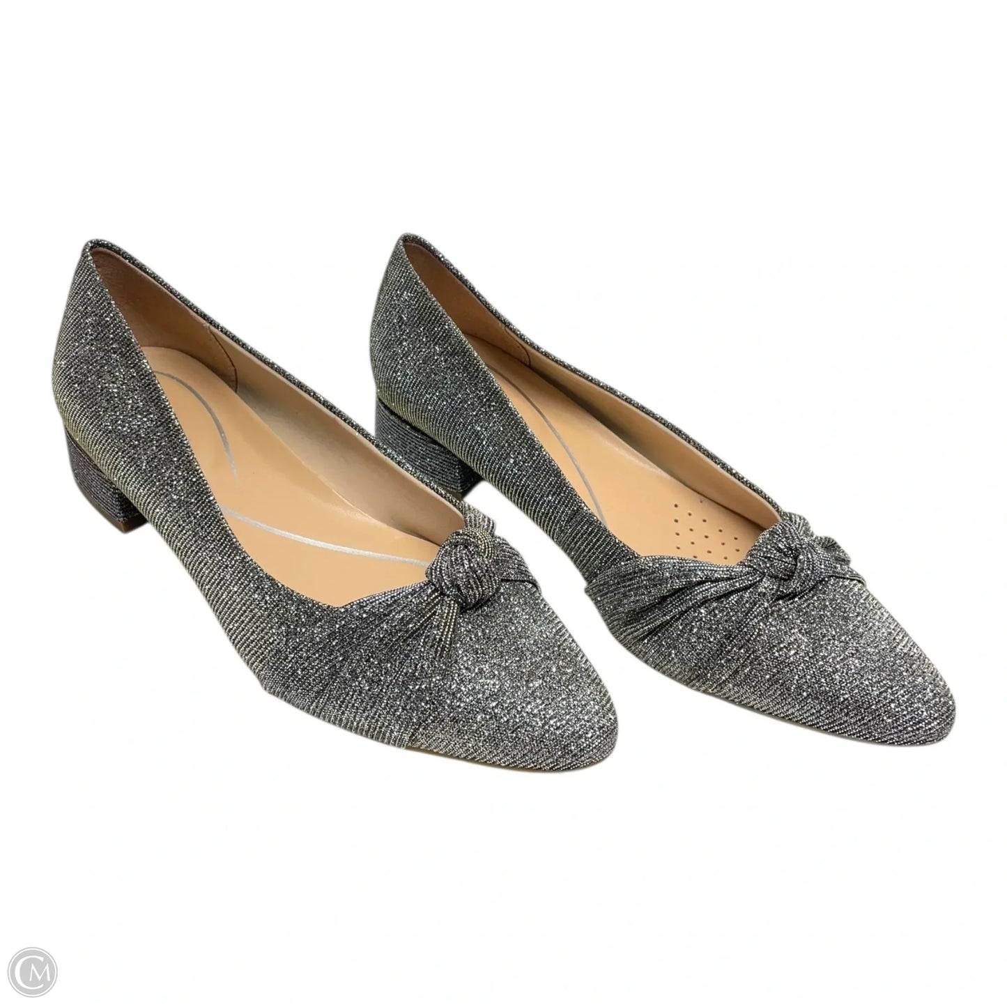 Shoes Flats By Easy Spirit In Silver, Size: 7