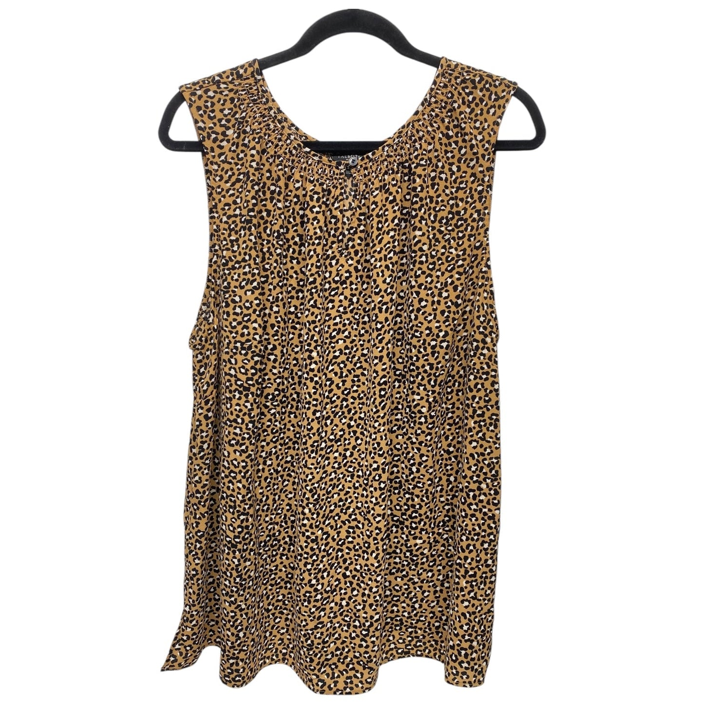 Top Sleeveless By Talbots In Animal Print, Size: 3x