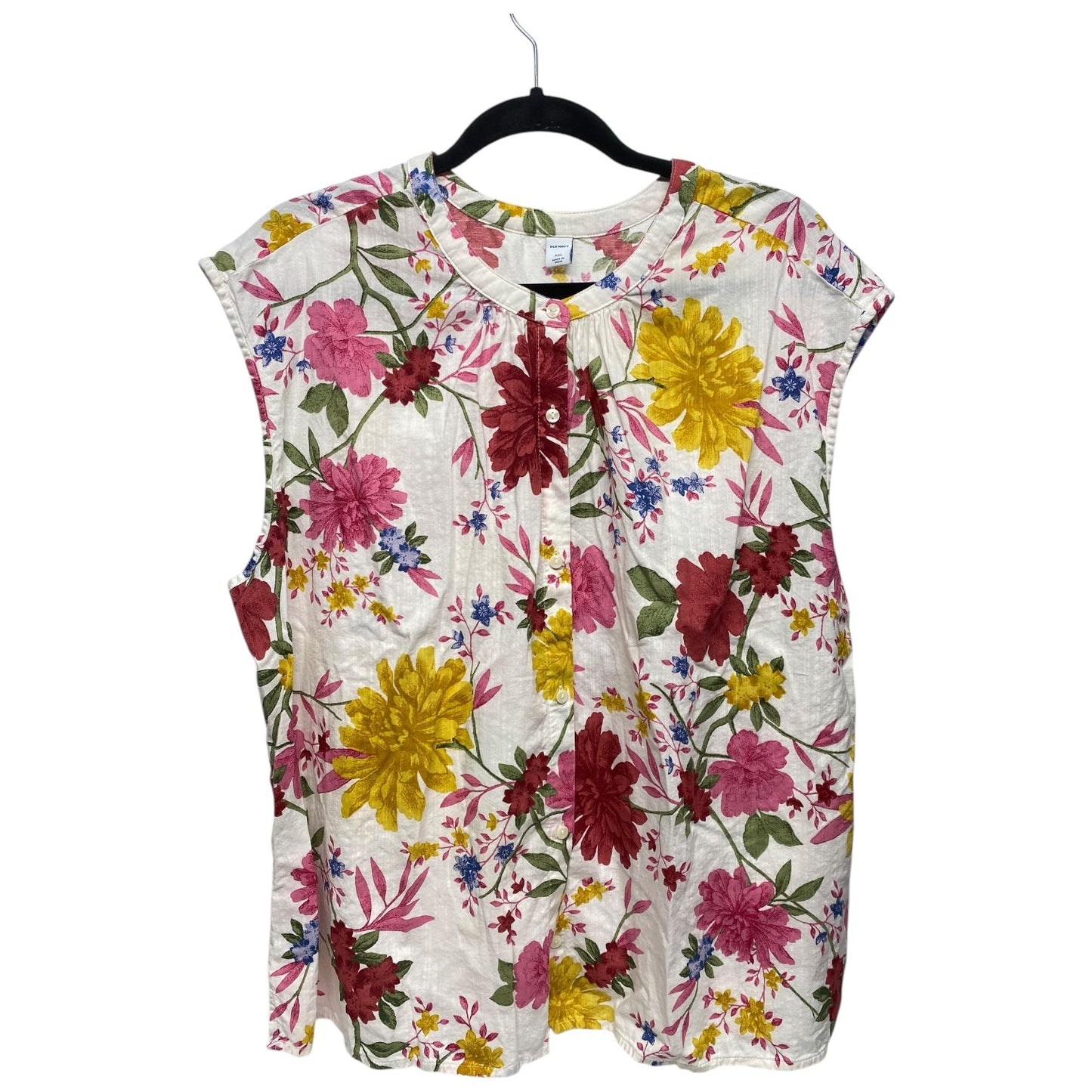 Top Sleeveless By Old Navy In Floral Print, Size: Xxl