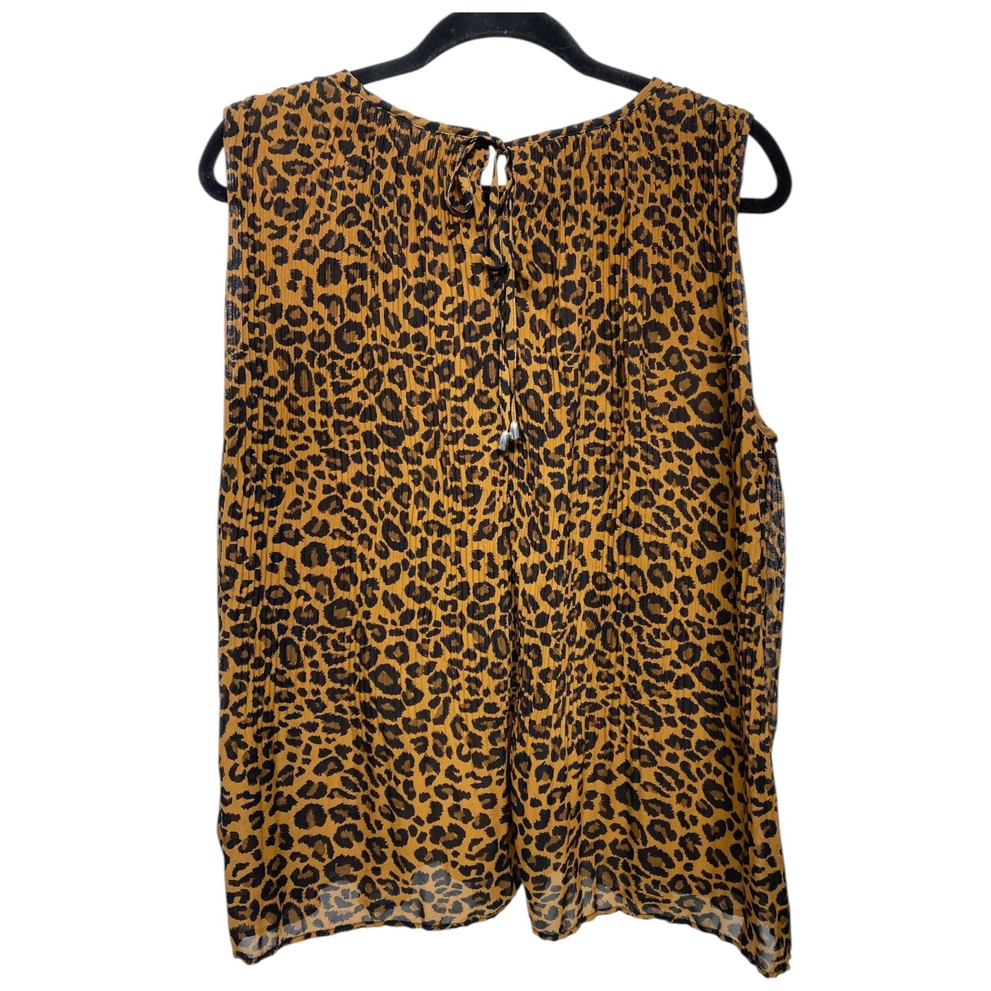 Top Sleeveless By Clothes Mentor In Animal Print, Size: 2x