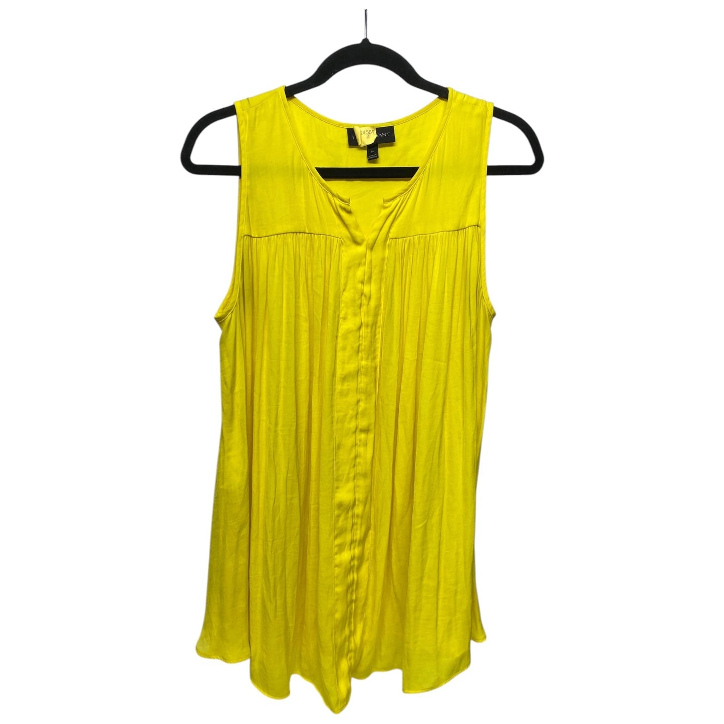 Top Sleeveless By Lane Bryant In Yellow, Size: Xl