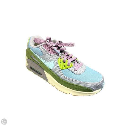 Shoes Sneakers By Nike In Blue & Green, Size: 7.5