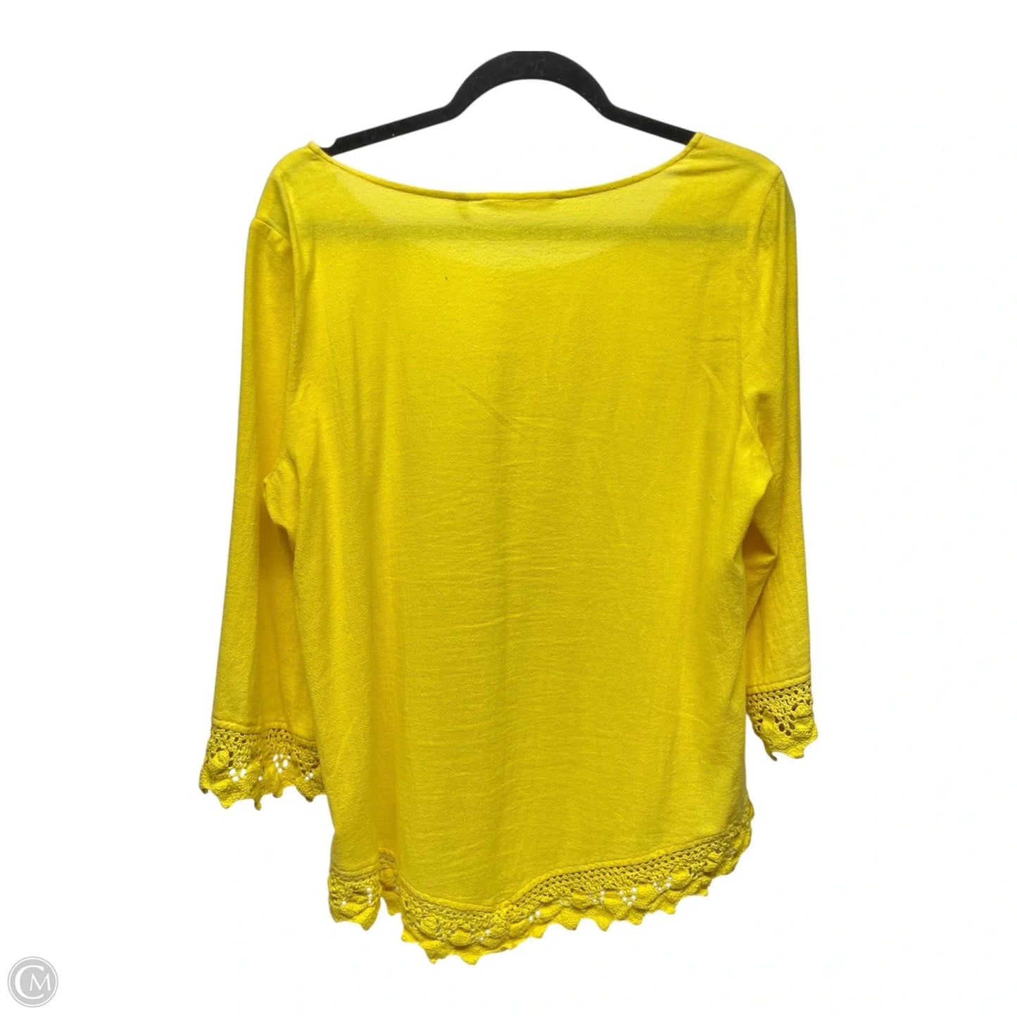 Top Long Sleeve By Soft Surroundings In Yellow, Size: M