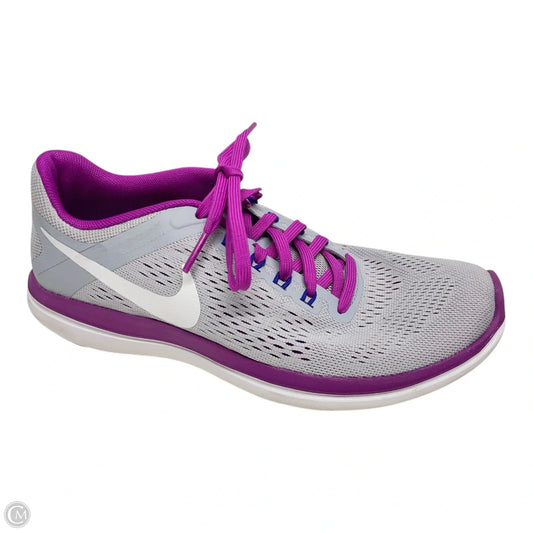 Shoes Athletic By Nike In Grey & Purple, Size: 7