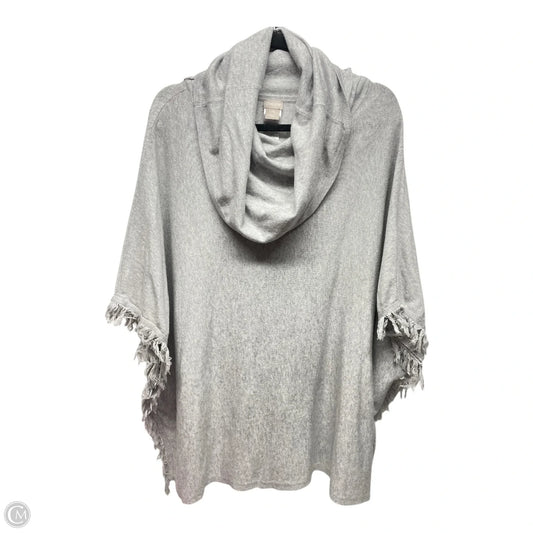 Poncho By Chicos In Grey, Size: Xl