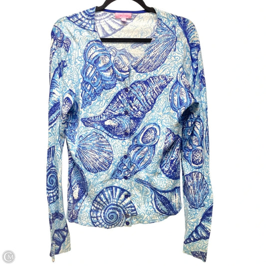 Cardigan Designer By Lilly Pulitzer In Blue, Size: Xl