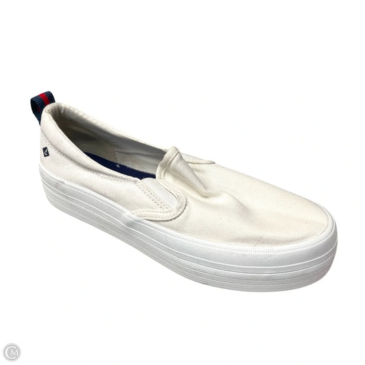 Shoes Sneakers By Sperry In White, Size: 7.5