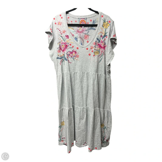 Dress Designer By Johnny Was In Grey, Size: Xxl
