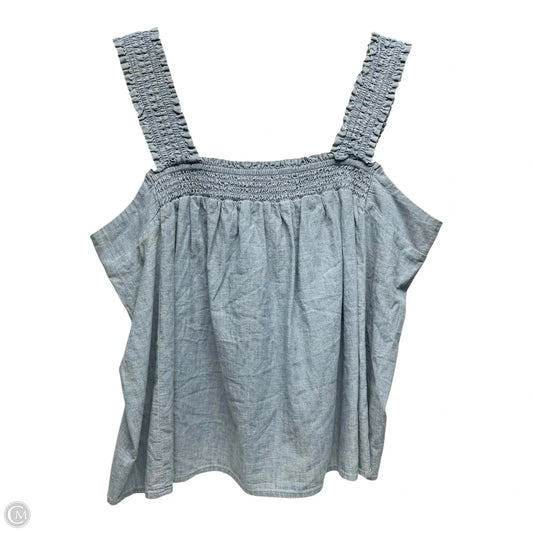 Top Sleeveless By Ana In Blue, Size: Xl