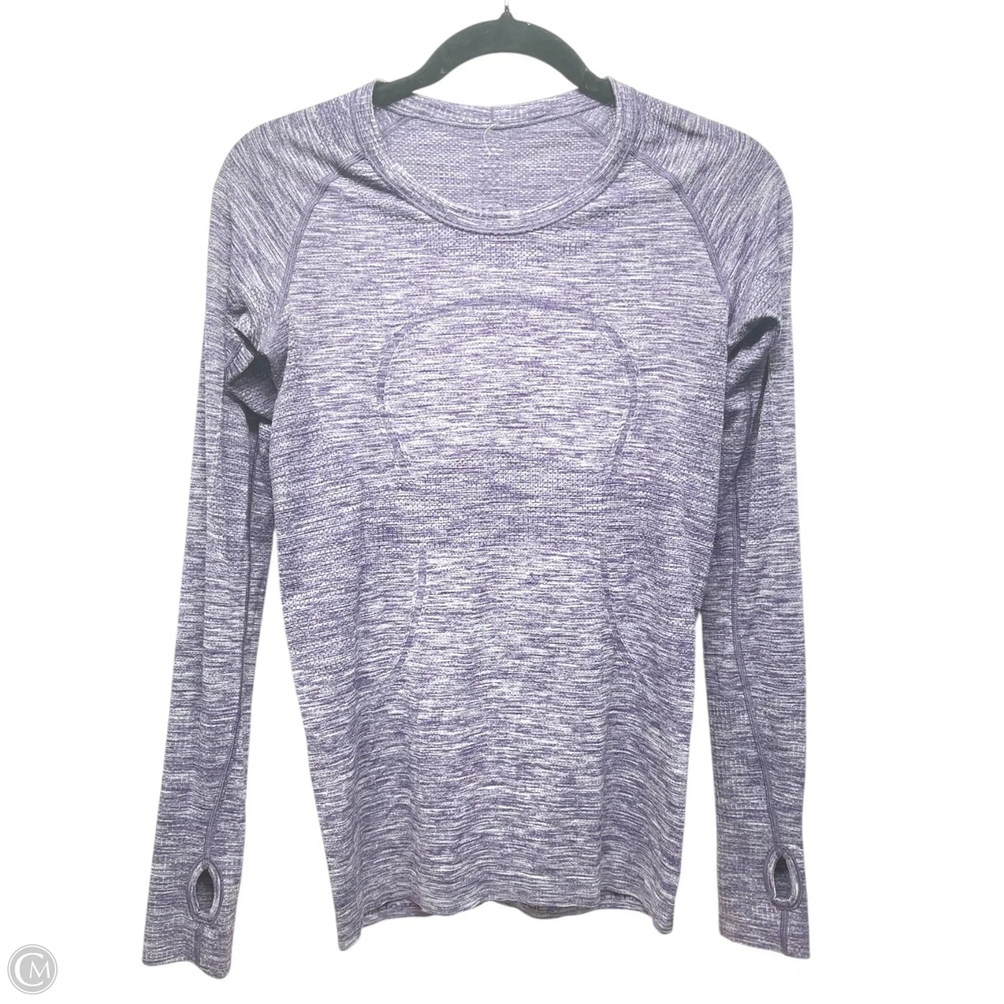 Athletic Top Long Sleeve Crewneck By Lululemon In Purple, Size: Xs