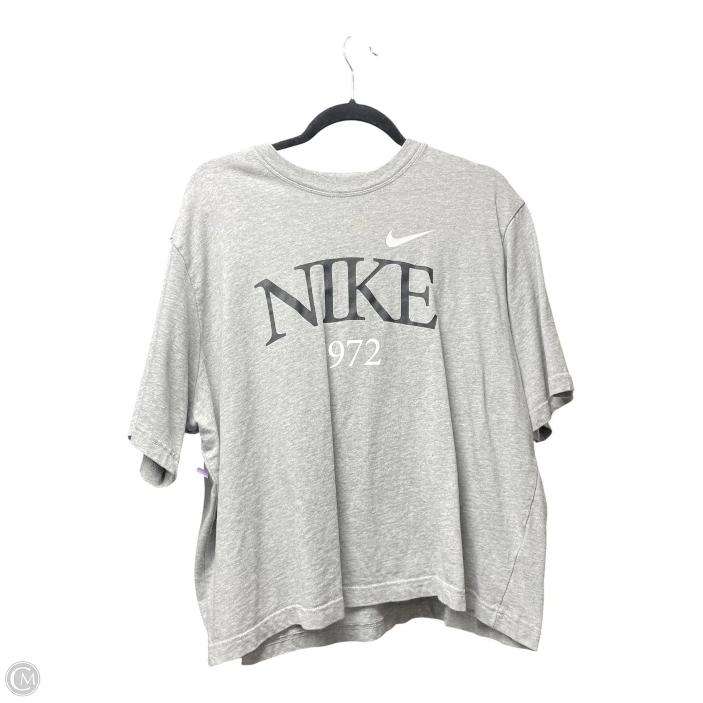 Top Short Sleeve By Nike Apparel In Grey, Size: Xl
