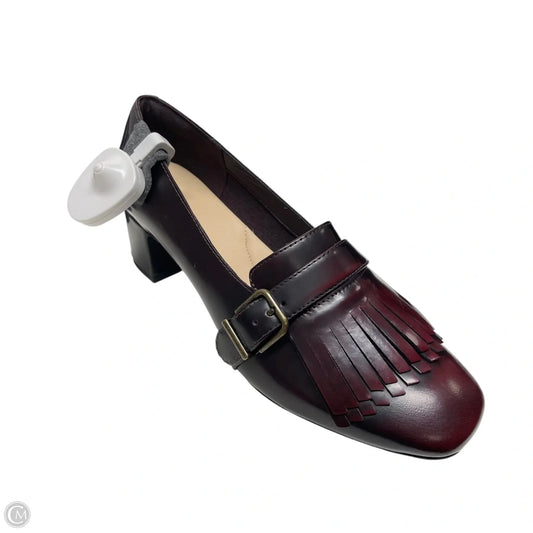 Shoes Heels Block By Clarks In Brown, Size: 8