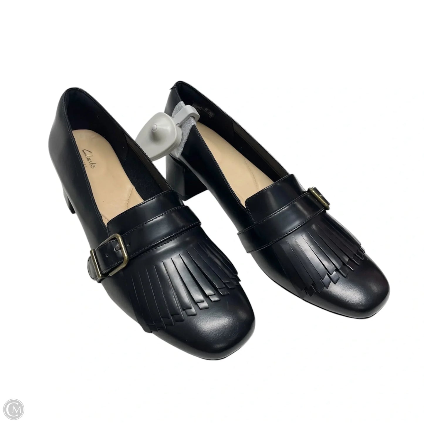 Shoes Heels Block By Clarks In Black, Size: 8