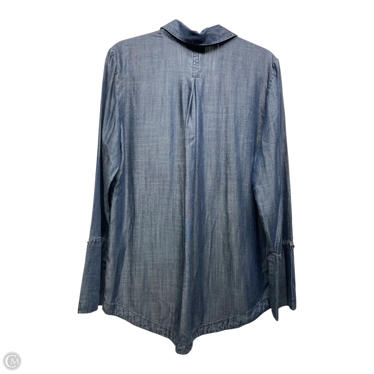 Top Long Sleeve By Chicos In Blue, Size: M