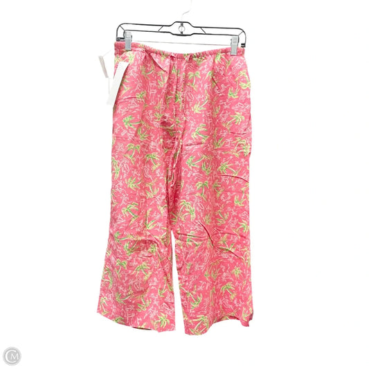 Pants Cropped By Lilly Pulitzer In Green & Orange, Size: M