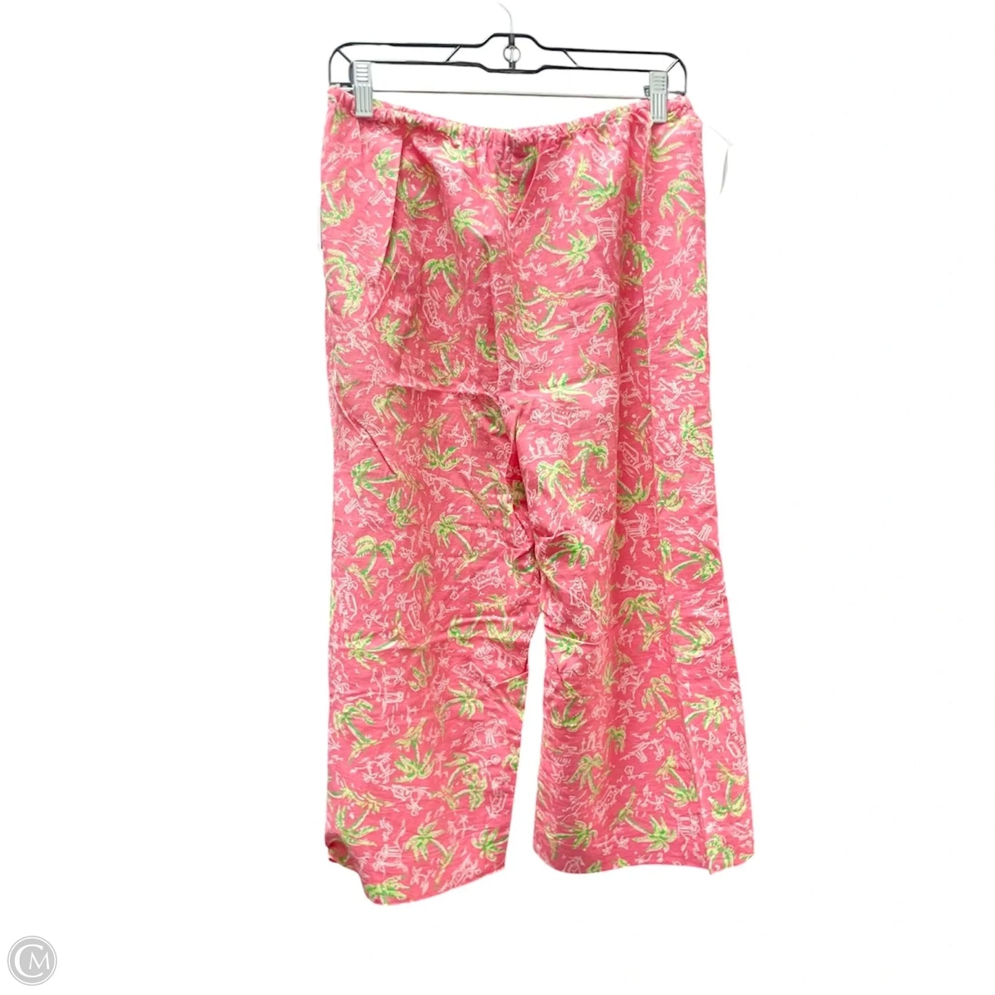 Pants Cropped By Lilly Pulitzer In Green & Orange, Size: M