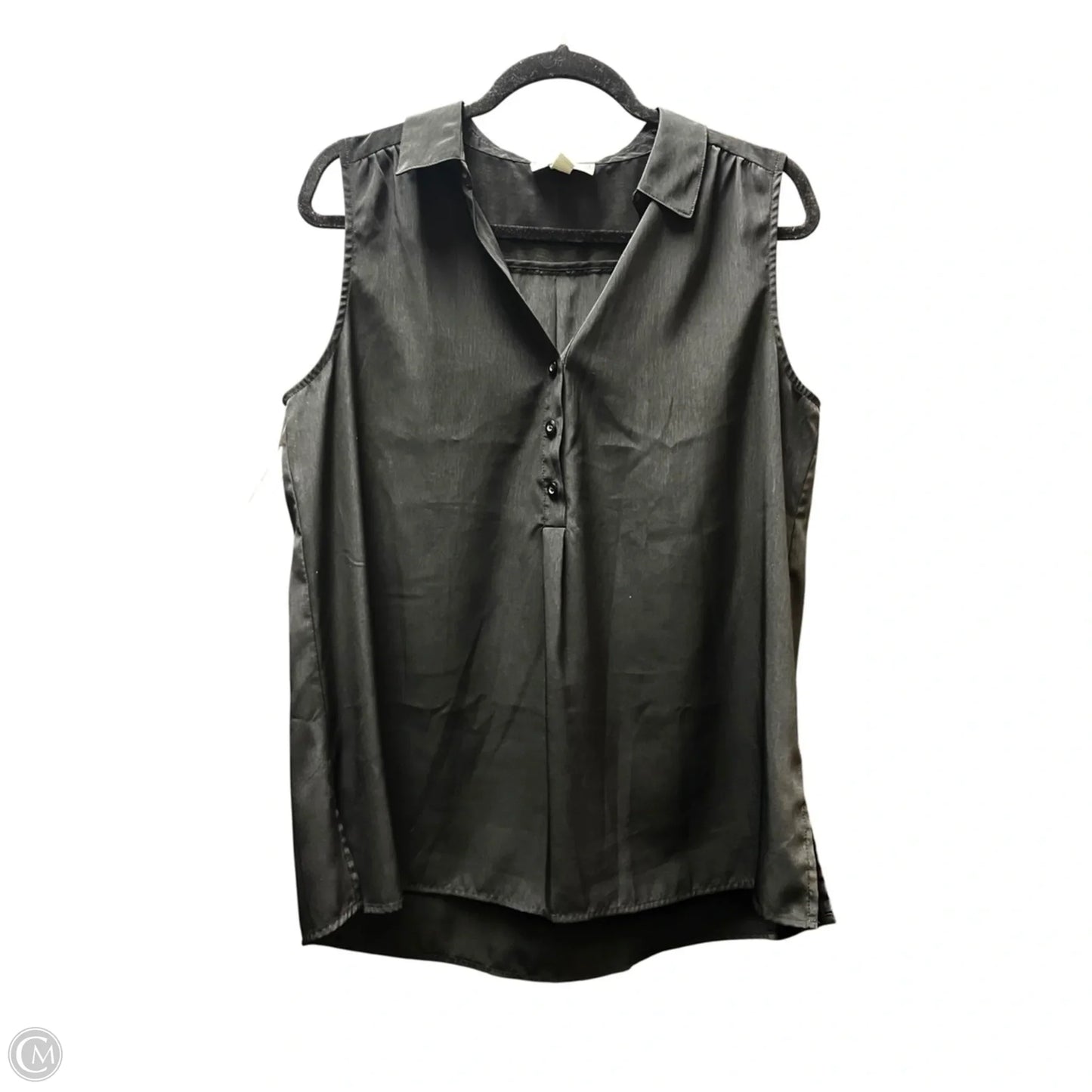 Top Sleeveless By Dana Buchman In Black, Size: L