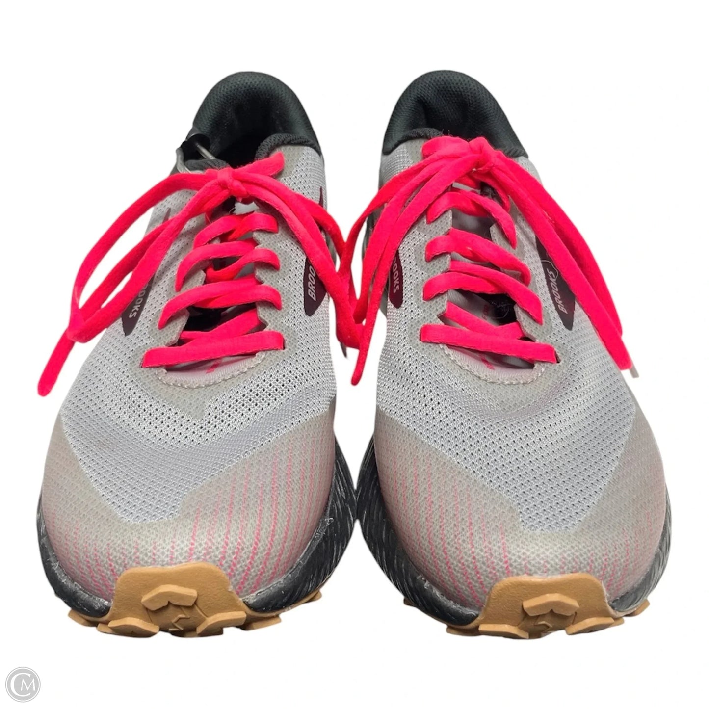 Shoes Athletic By Brooks In Grey & Pink, Size: 8