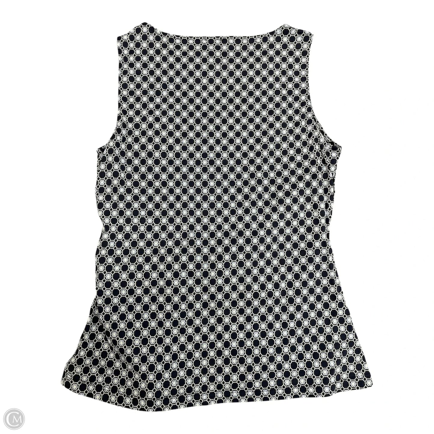 Top Sleeveless By Ann Taylor In Blue & White, Size: M