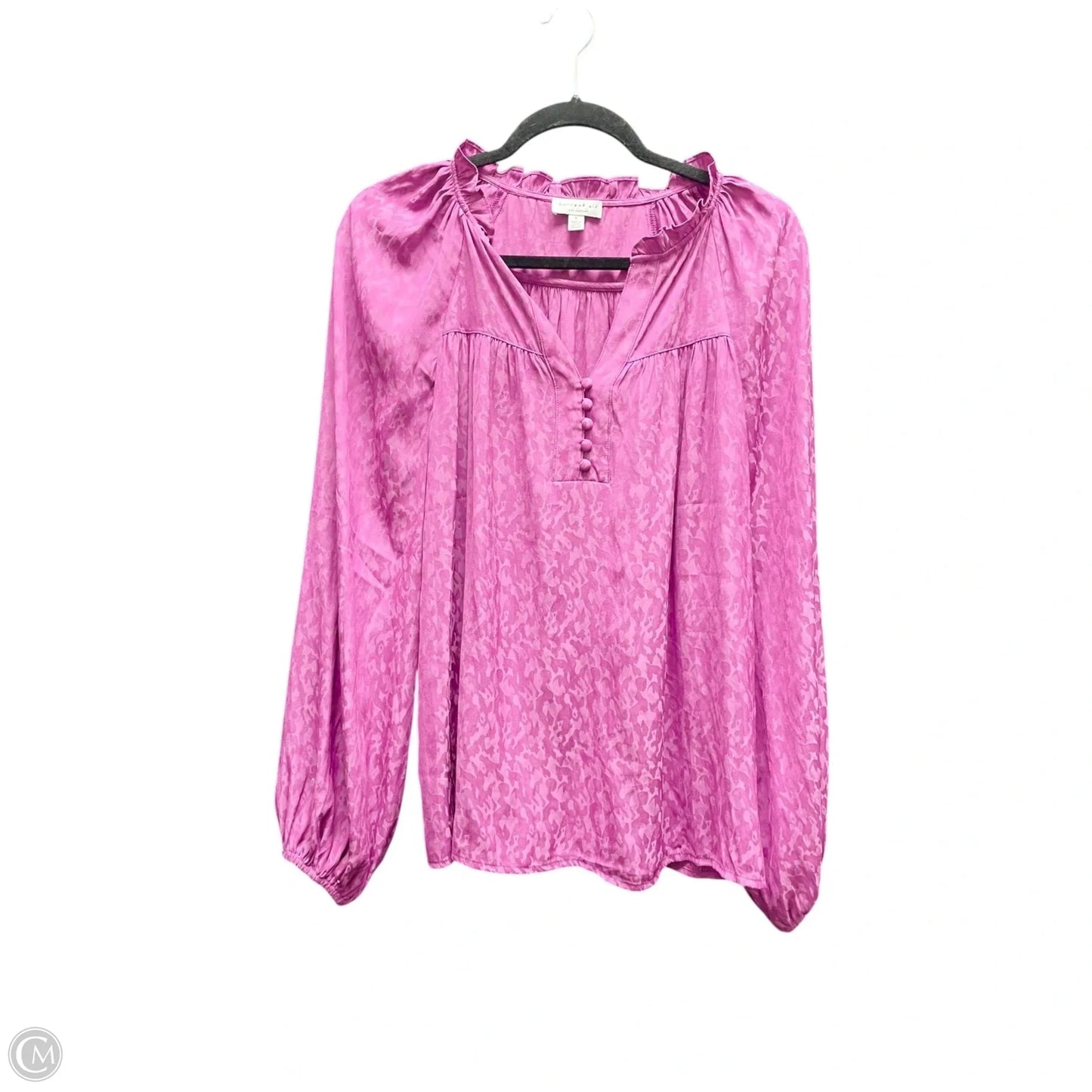 Top Long Sleeve By Current Air In Purple, Size: S
