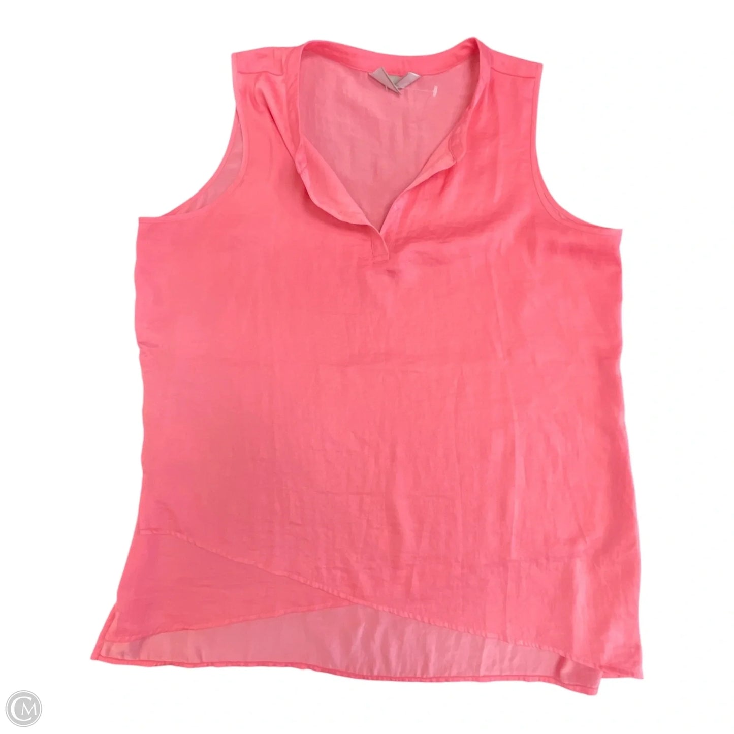 Top Sleeveless By Chicos In Pink, Size: L