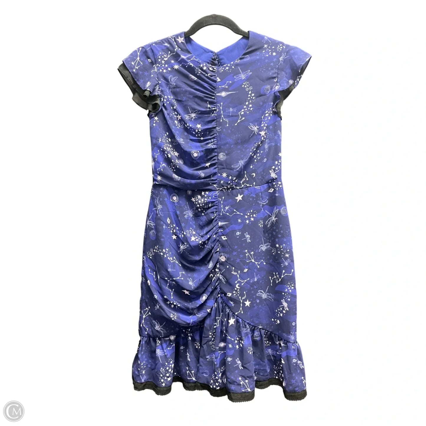 Dress Casual Short By THREE FLOOR In Black & Blue, Size: S