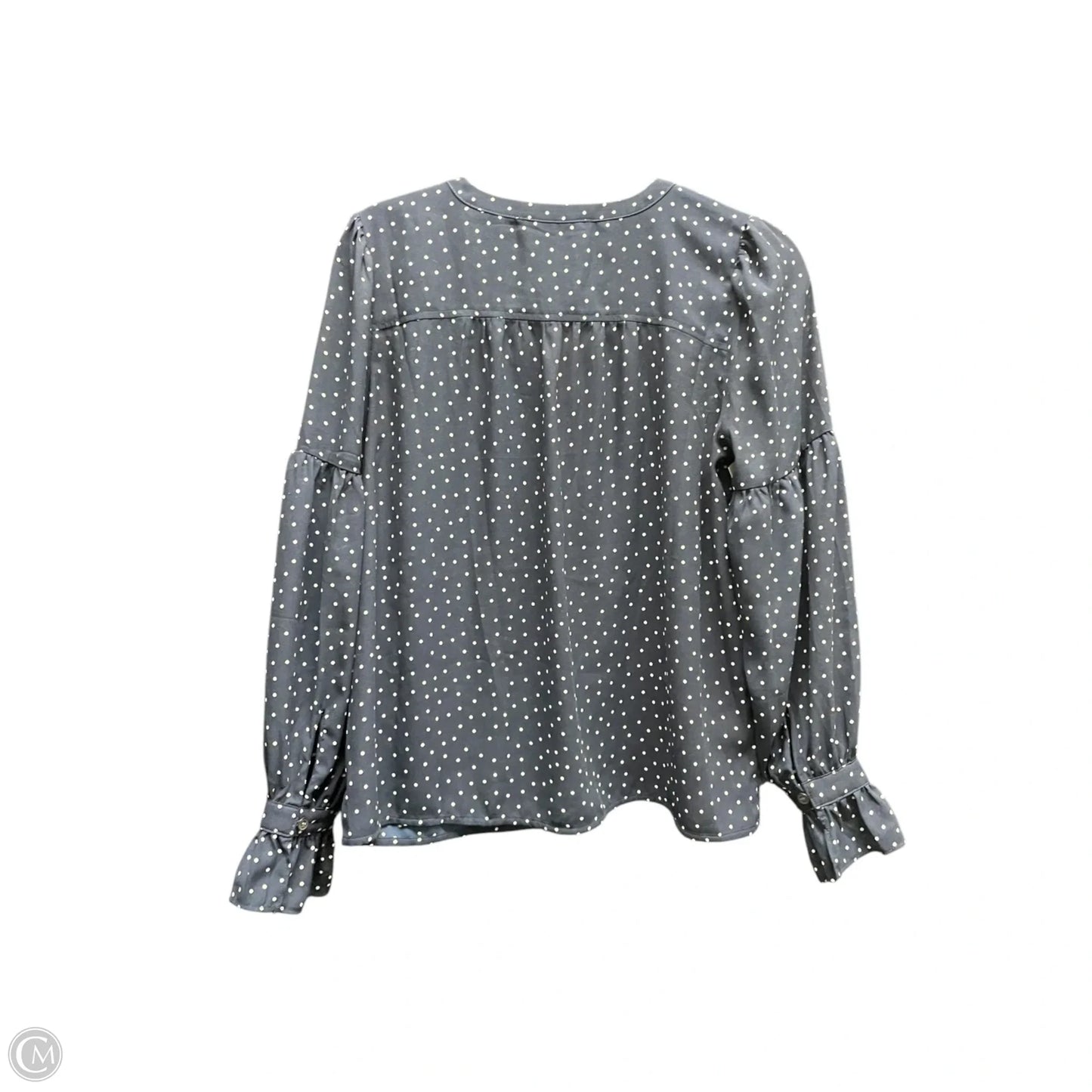 Top Long Sleeve By Loft In Polkadot Pattern, Size: Xs